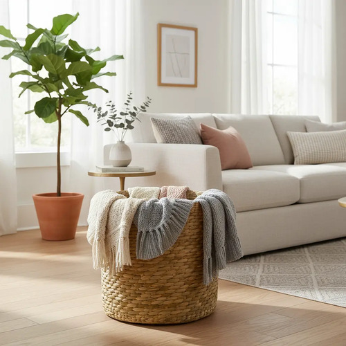 Cesto Redondo Cachepot Natural 35x38